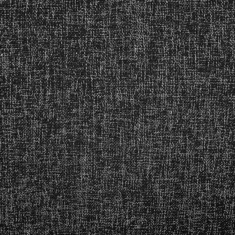 Tabouret en Tissu Texturé Lin Noir au Design Art Déco