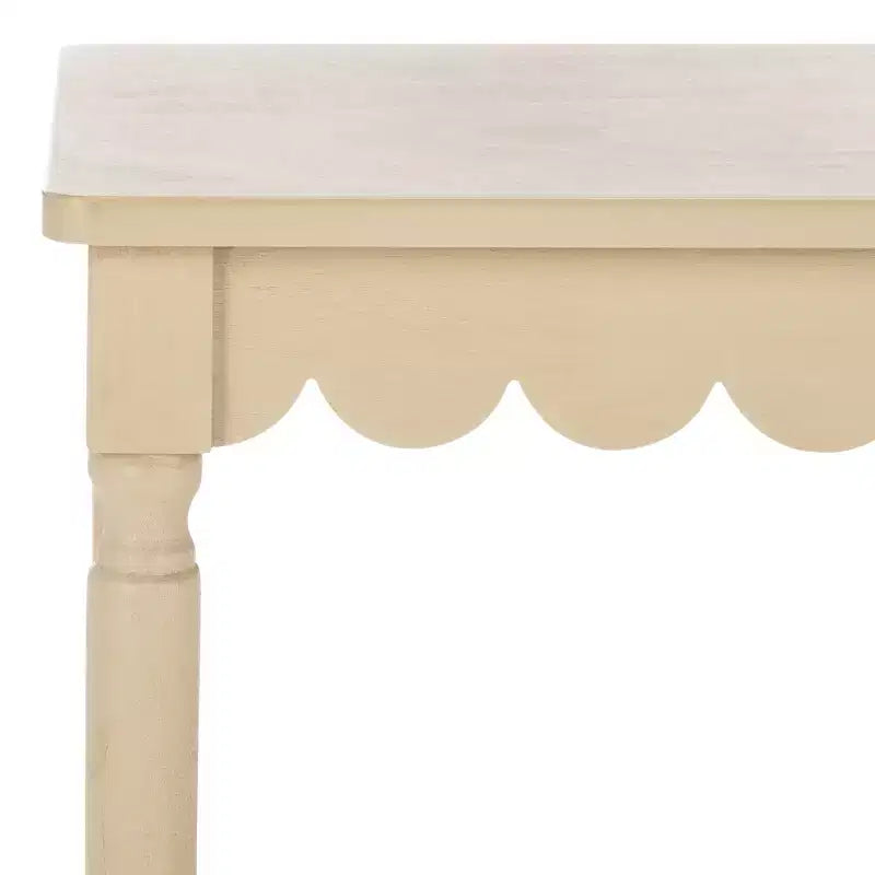 Table d'appoint style campagnard en pin et MDF