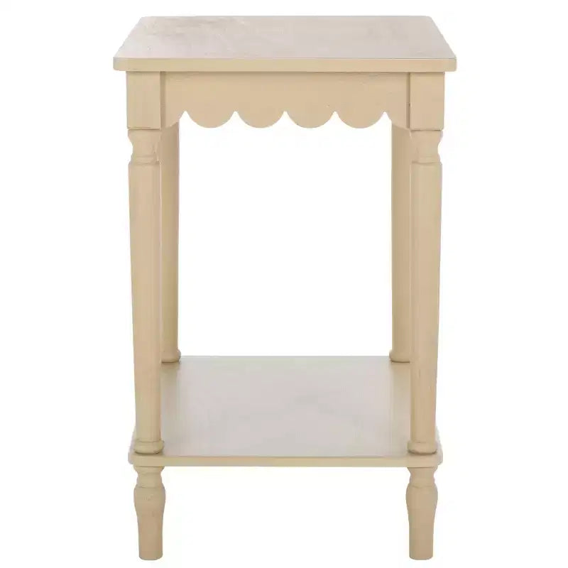 Table d'appoint style campagnard en pin et MDF