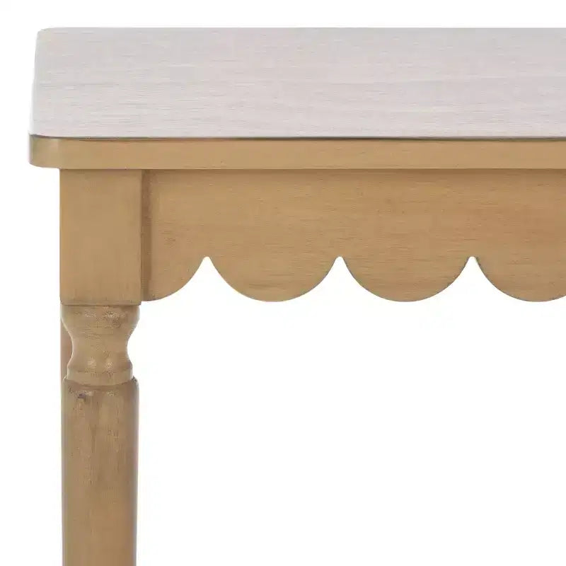 Table d'appoint style campagnard en pin et MDF