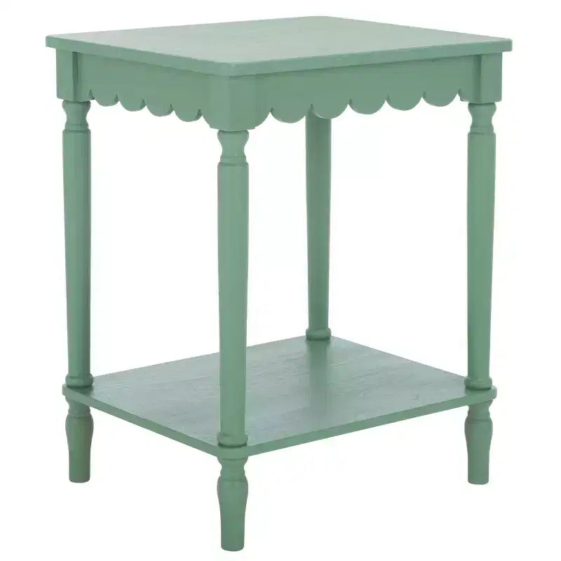 Table d'appoint style campagnard en pin et MDF