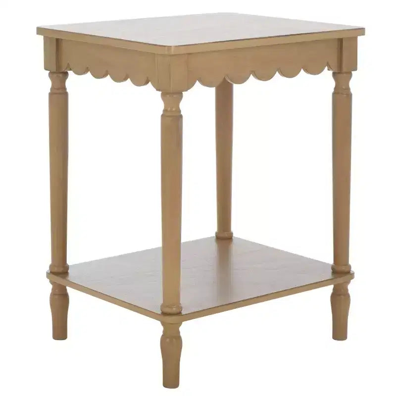 Table d'appoint style campagnard en pin et MDF