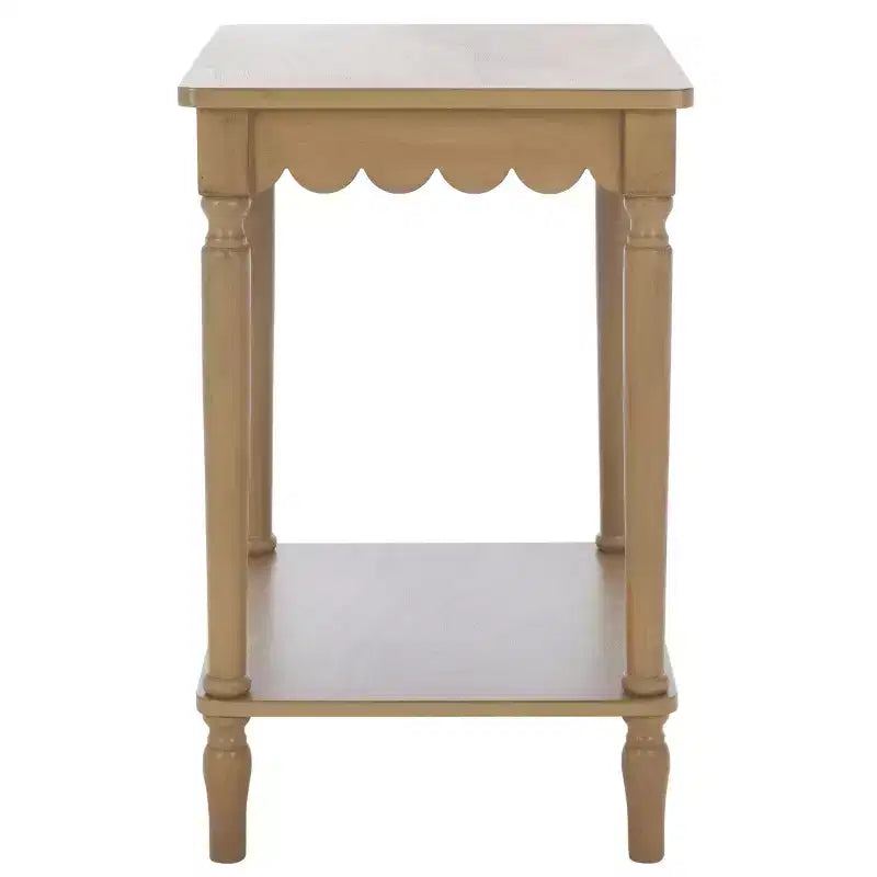 Table d'appoint style campagnard en pin et MDF