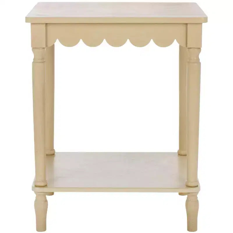 Table d'appoint style campagnard en pin et MDF