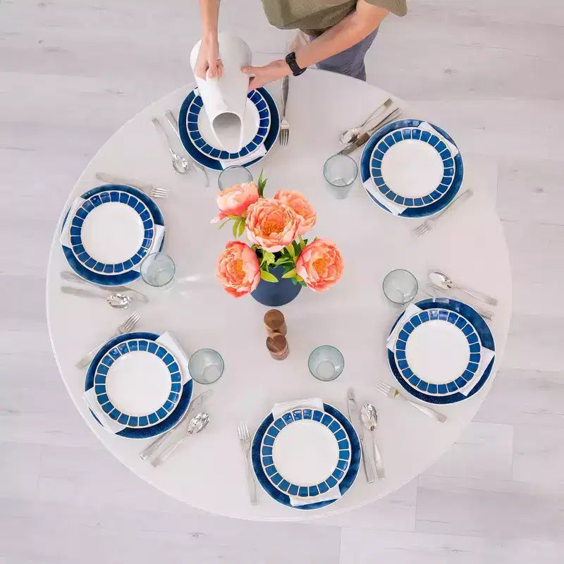Table ronde emboîtable Lifetime 48", blanc (81111)
