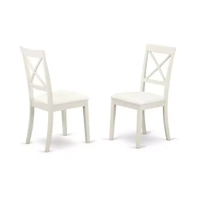 Ensemble de salle à manger rectangulaire 6 pièces avec banc et 4 chaises, blanc lin