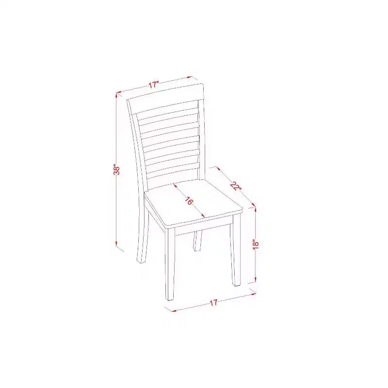 Ensemble de salle à manger ovale 5 pièces avec 4 chaises, finition marron selle