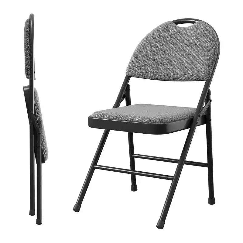 Chaises Pliantes, Chaise Pliante en Métal, Siège Commercial Empilable Portable avec Cadre en Acier, pour Intérieur et Extérieur, Salle à Manger