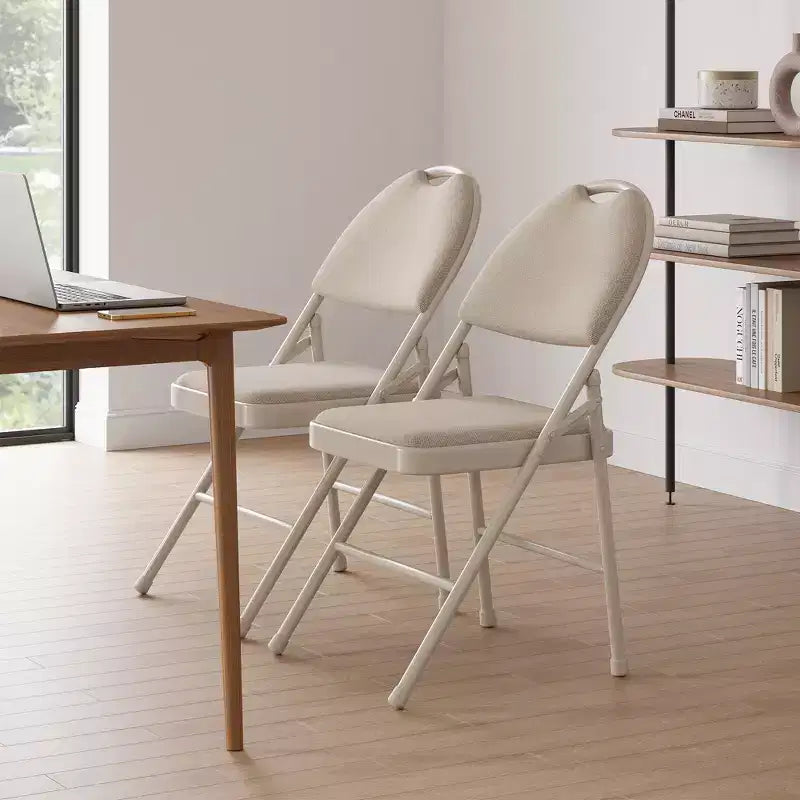 Folding Chairs, Metal Foldable Chair, Portable Stackable Commercial Seat with Steel Frame, for Indoors and Outdoors, Dining Room