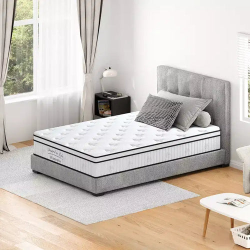 Whisen 12 Queen Hybrid Mattress with Memory Foam, Pocket Innerspring, Medium Firm