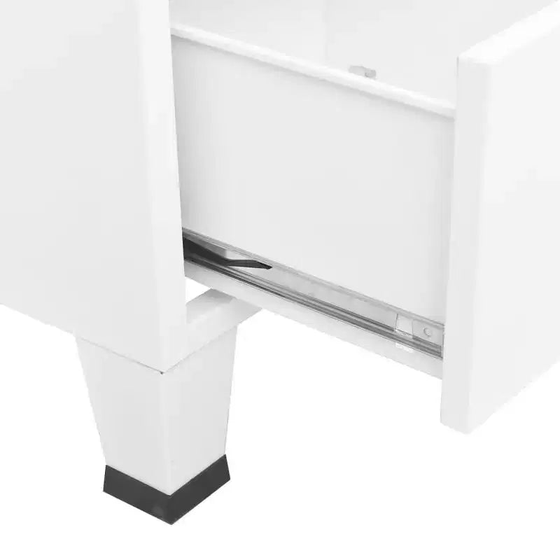 Armoire de rangement industrielle en métal avec portes grillagées et 2 tiroirs bas