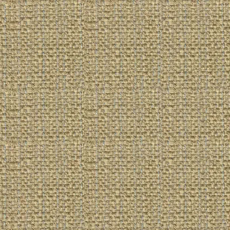 Ottoman de rangement touffeté en tweed crème et taupe avec pieds en bois et couvercle amovible