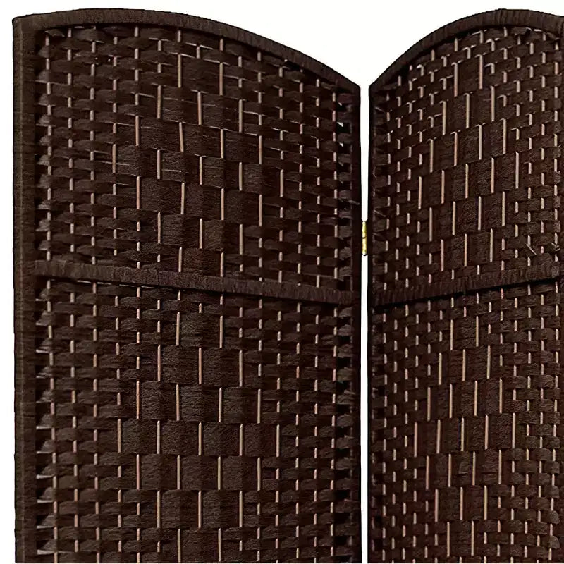 Paravent en losange de 2,13 m de haut – Mocha foncé (4 panneaux)