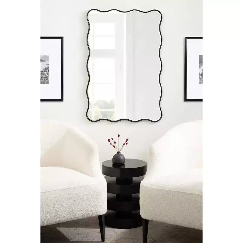 Miroir mural décoratif festonné rectangulaire 24x36